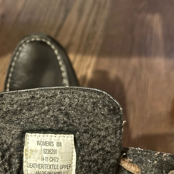 Sperry Top Sider Ankle Boots Black Leather/Gray High Heel
Lace Up Women's 8 - Picture 9 of 14